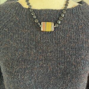 GORGEOUS LOFT Black Multi Color Acrylic, Nylon, Spandex Sweater. Size XS